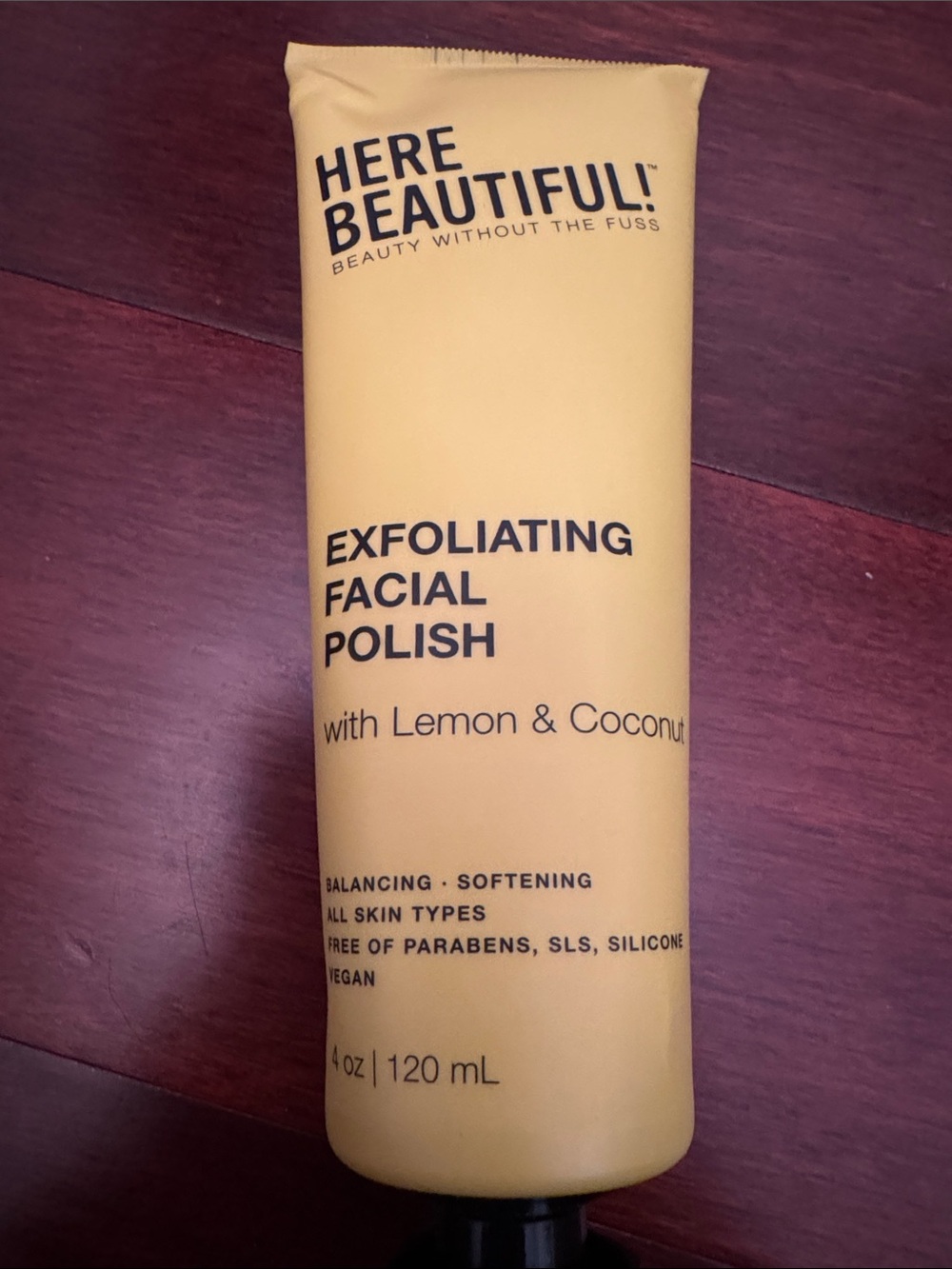 Here Beautiful Exfoliating Facial Polish – Yellow